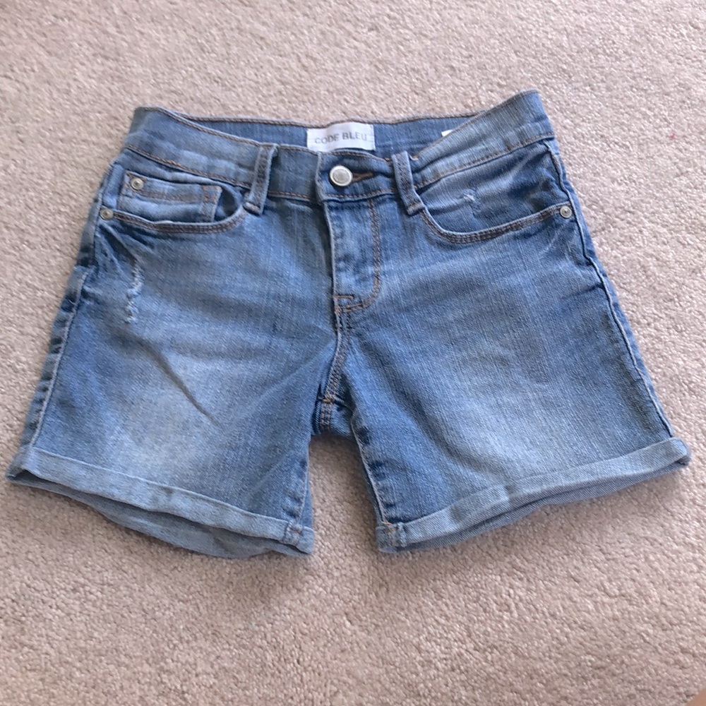 Code Bleu girls jean shorts.